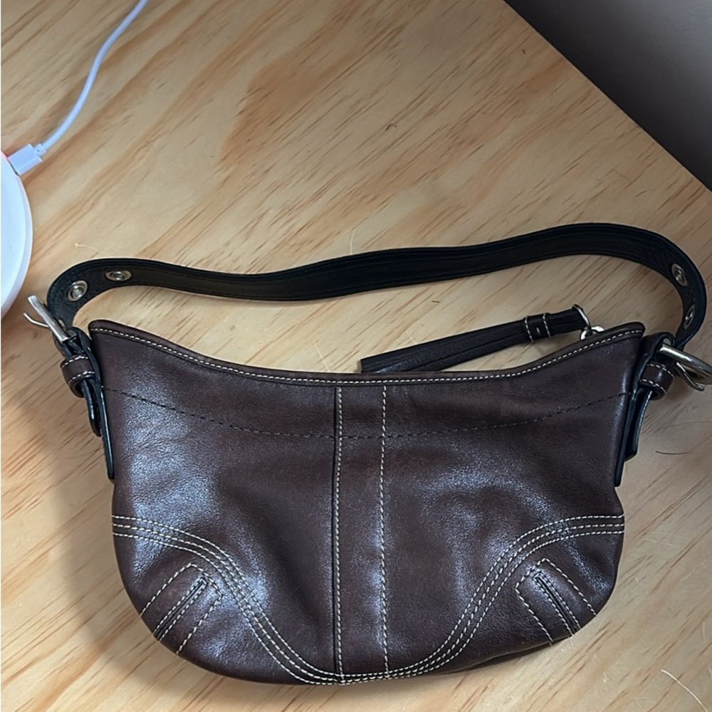 Coach Brown Leather Shoulder Bag